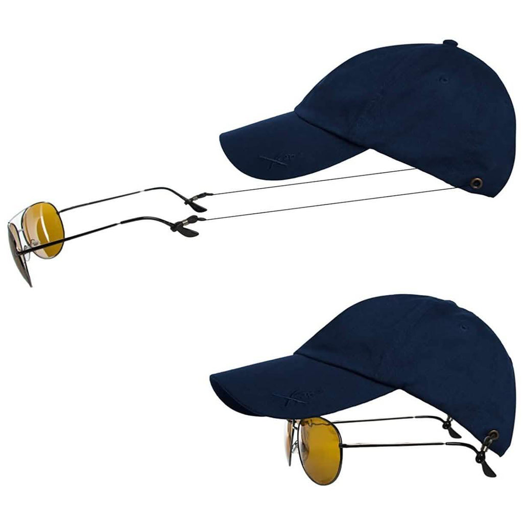 Lot de 2 : Casquettes Kombi Xcap avec support de lunettes de soleil rétractable
