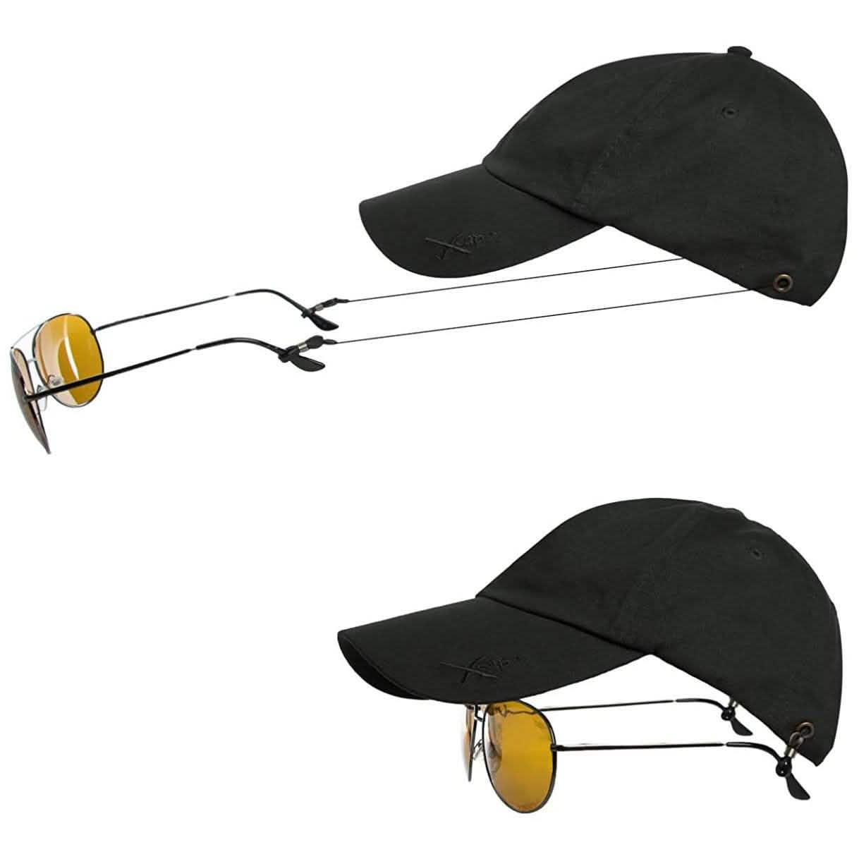 Lot de 2 : Casquettes Kombi Xcap avec support de lunettes de soleil rétractable