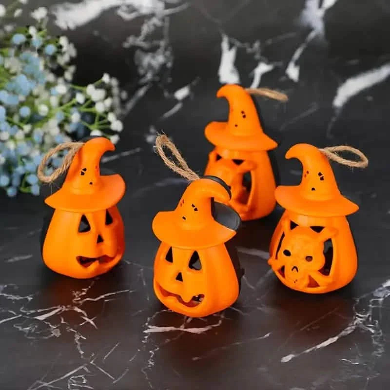 Lot de 2 : Lampe LED Citrouille Halloween