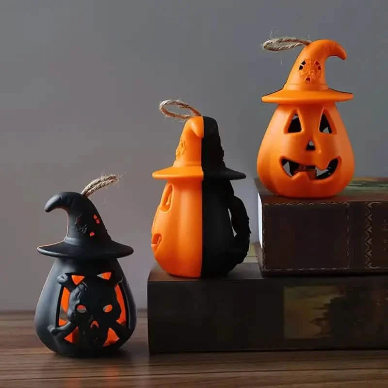 Lot de 2 : Lampe LED Citrouille Halloween