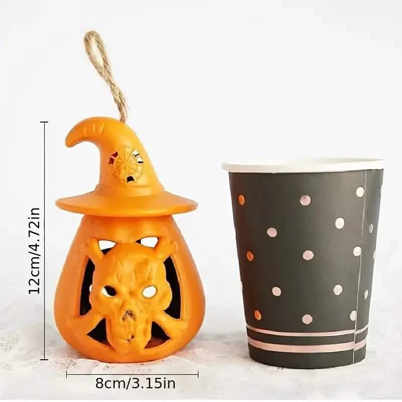 Lot de 2 : Lampe LED Citrouille Halloween