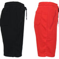 Lot de 2 : Short de jogging en molleton French Terry pour homme avec poches zippées