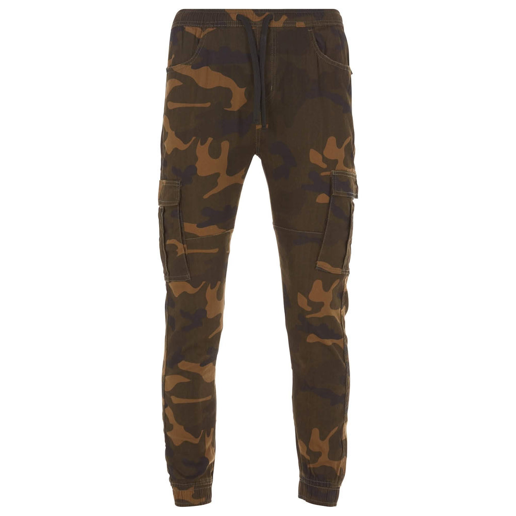 Lot de 2 : Pantalons de Jogging Cargo Camouflage Extensibles pour Hommes