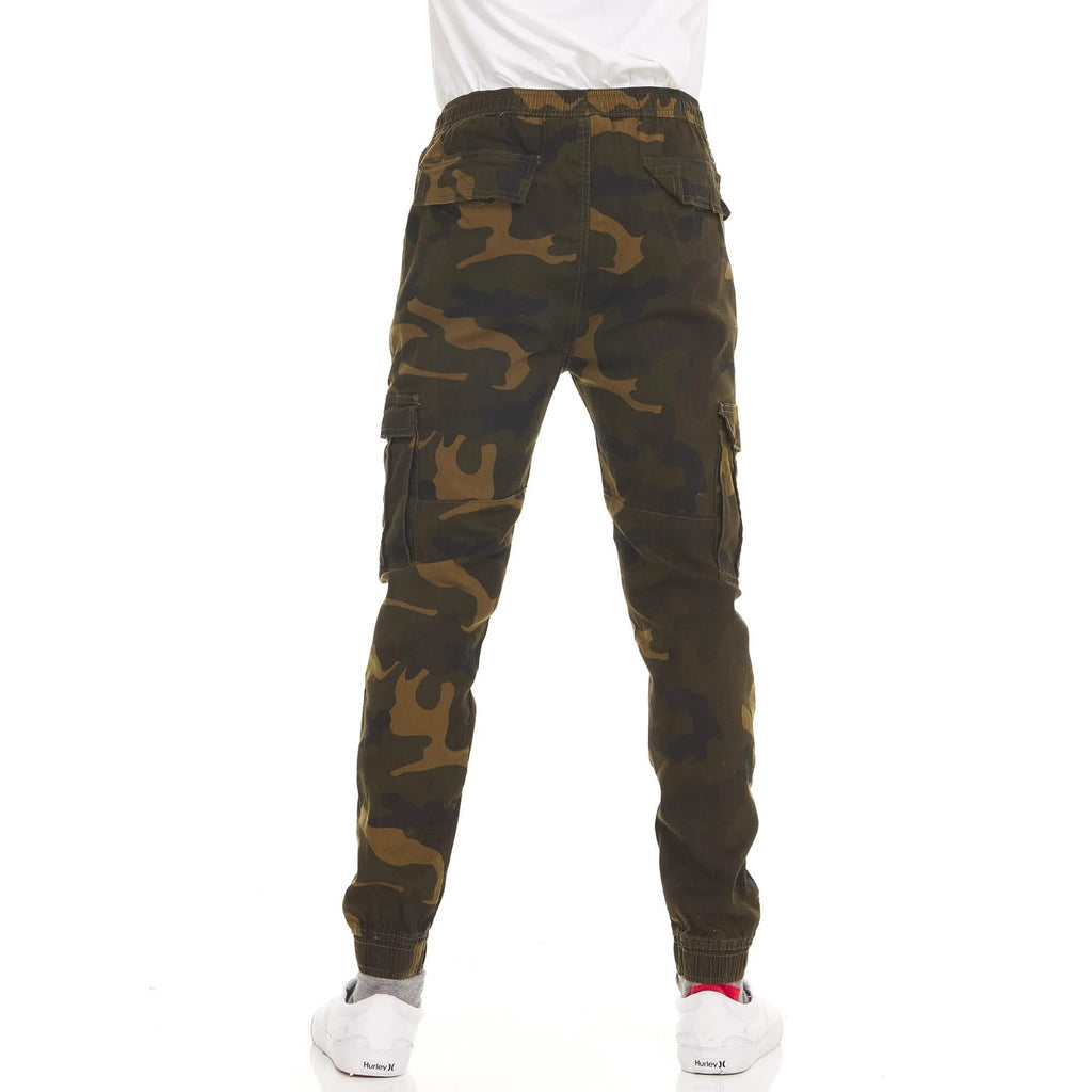 Lot de 2 : Pantalons de Jogging Cargo Camouflage Extensibles pour Hommes