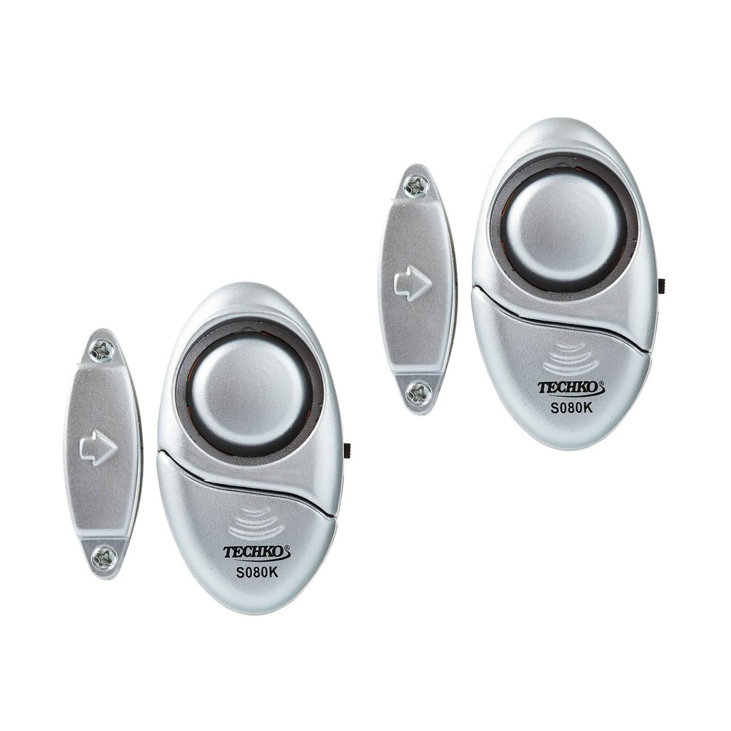 Lot de 2 : Mini alarme puissante pour portes et fenêtres