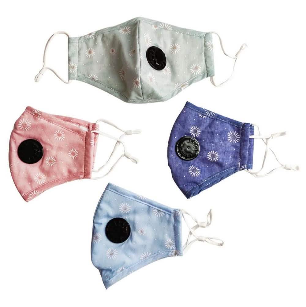 Lot de 2 : Masque facial réutilisable non médical multicouche avec filtre