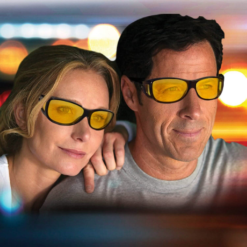 Lot de 2 : Lunettes de vision nocturne polarisées HD