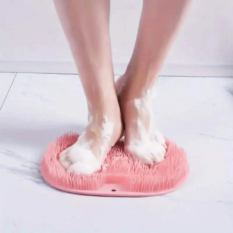Lot de 2 : Éponge exfoliante antidérapante pour les pieds et le dos avec coussinet exfoliant