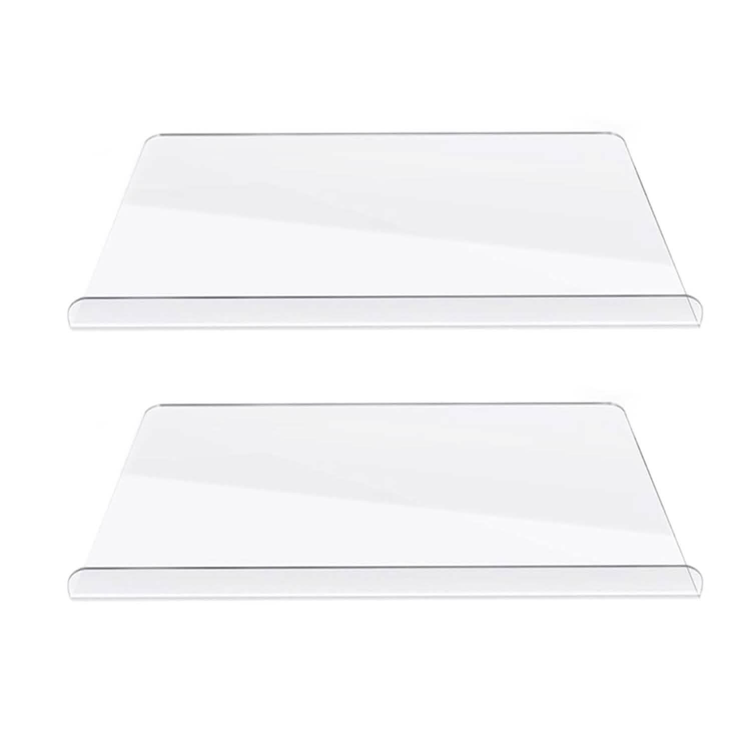 Lot de 2 : Planche à découper antidérapante transparente / Protection de comptoir de cuisine