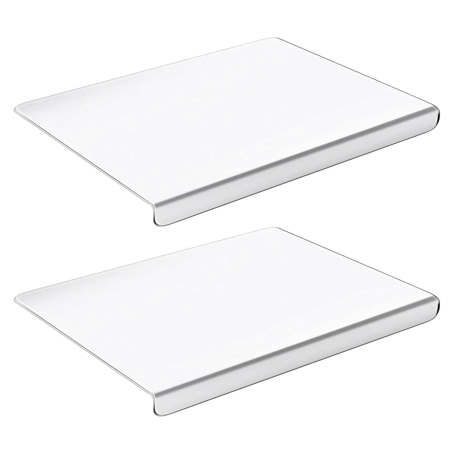 Lot de 2 : Planche à découper antidérapante transparente / Protection de comptoir de cuisine
