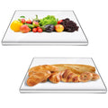 Lot de 2 : Planche à découper antidérapante transparente / Protection de comptoir de cuisine
