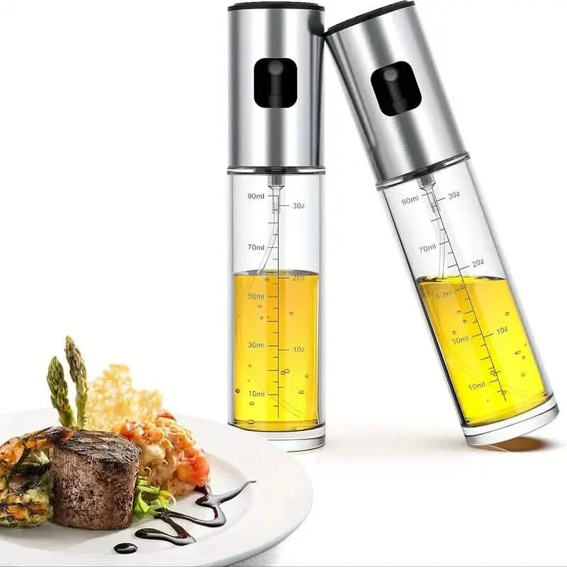 Lot de 2 : Vaporisateur d'huile d'olive pour la cuisine, les grillades, les salades, la pâtisserie, la rôtisserie