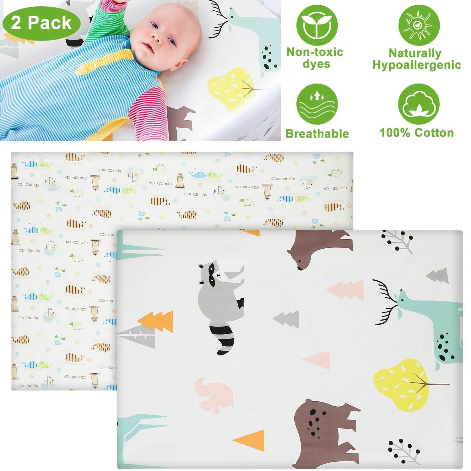 Lot de 2 : Drap-housse portable Pack N Play
