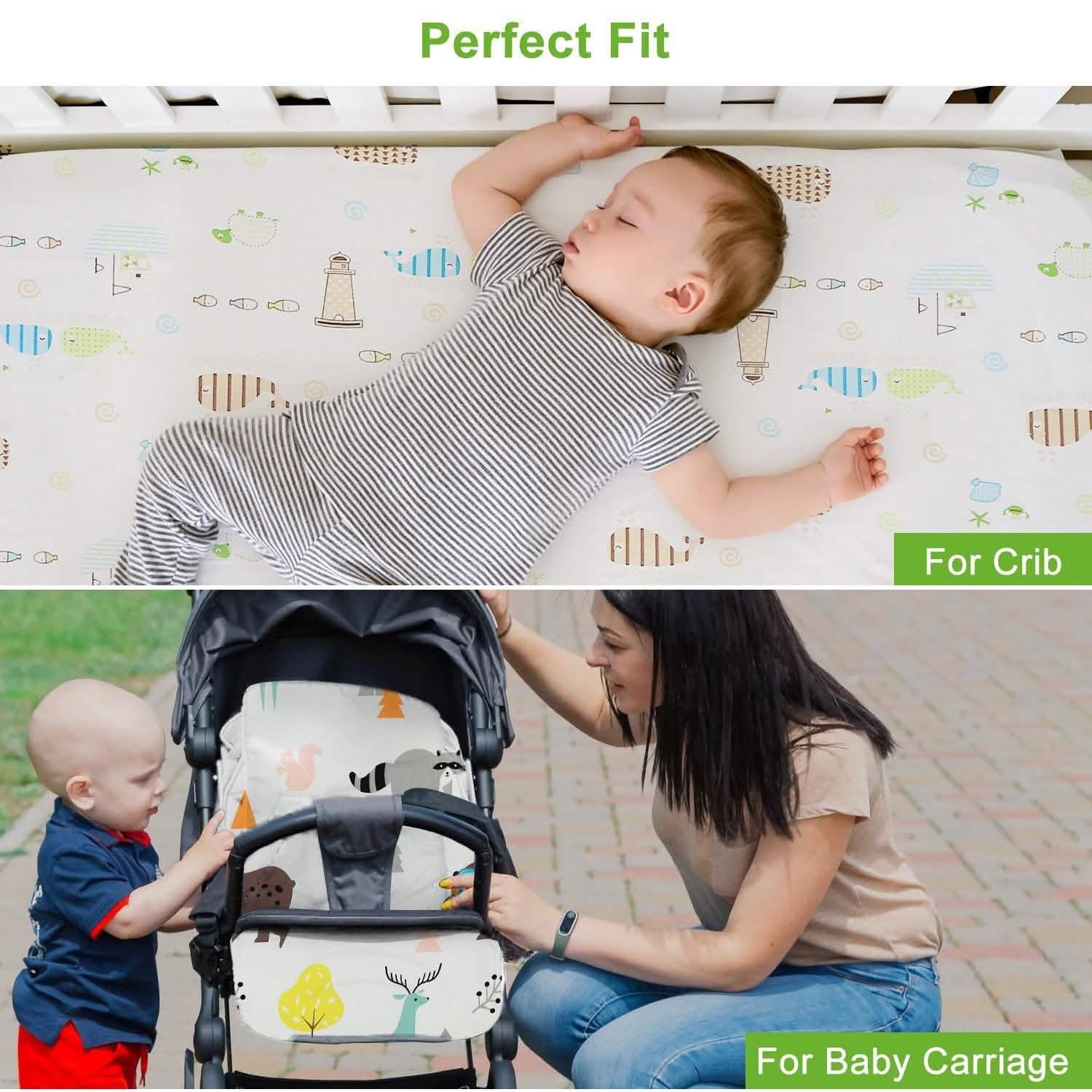 Lot de 2 : Drap-housse portable Pack N Play