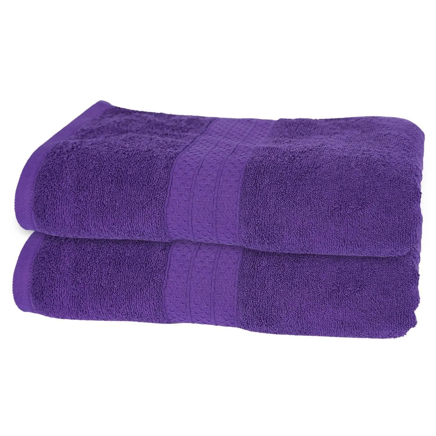 Lot de 2 : Serviettes de bain en coton du Pakistan