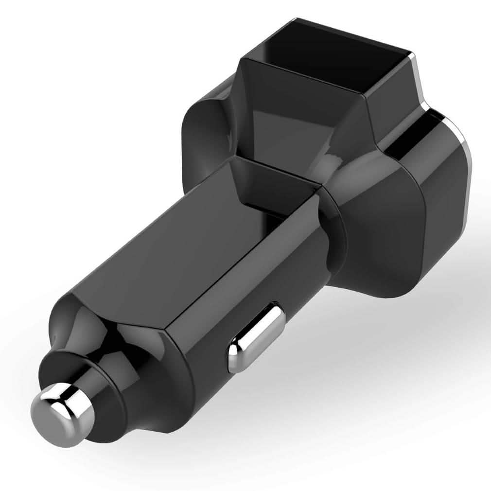 Lot de 2 : Adaptateur chargeur de voiture 4 ports USB PowerUp