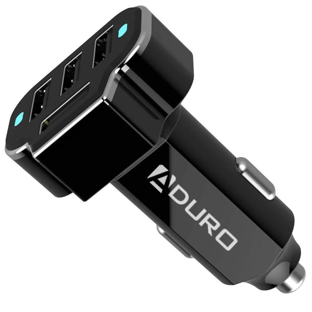 Lot de 2 : Adaptateur chargeur de voiture 4 ports USB PowerUp
