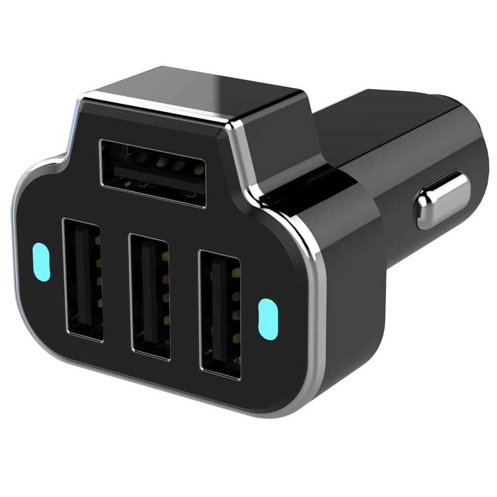 Lot de 2 : Adaptateur chargeur de voiture 4 ports USB PowerUp