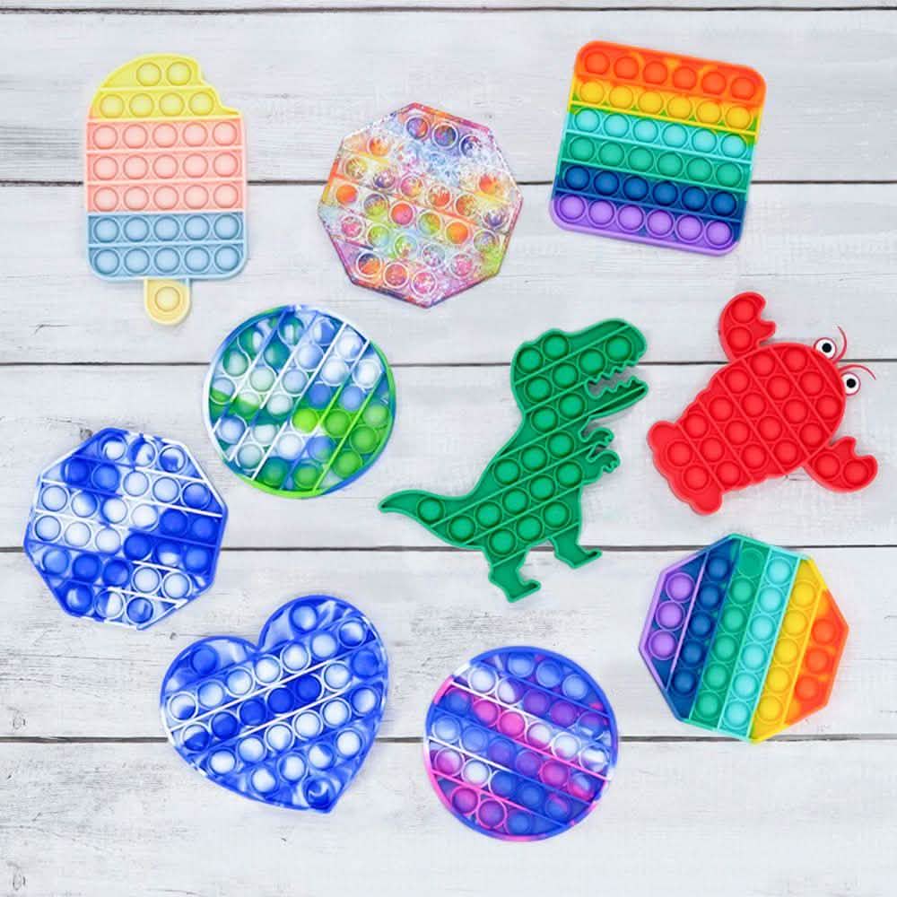 Lot de 2 : Push Pop Fidget Anti-Stress
