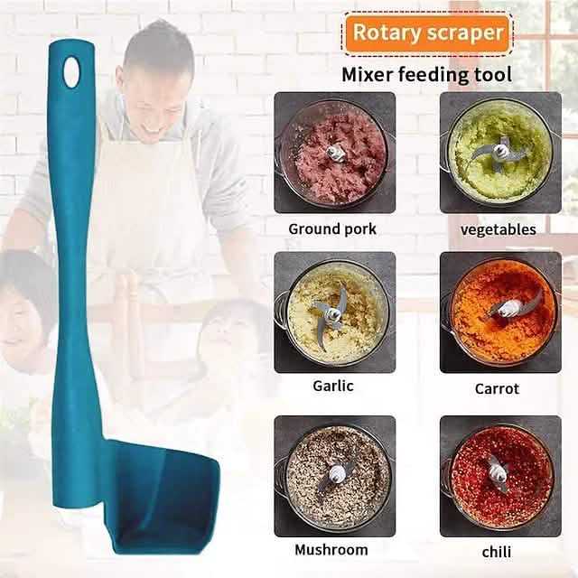 Lot de 2 : Spatule rotative pour robot culinaire