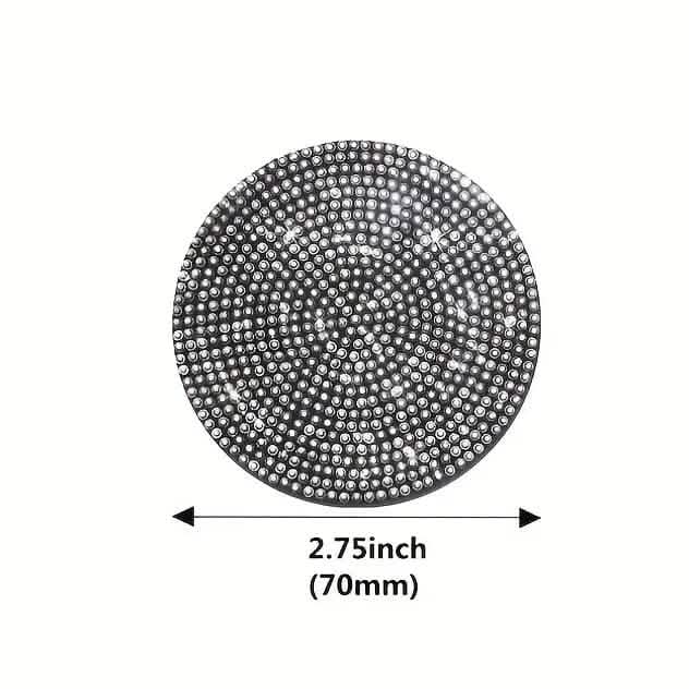 Lot de 2 tapis de voiture scintillants en forme de diamant