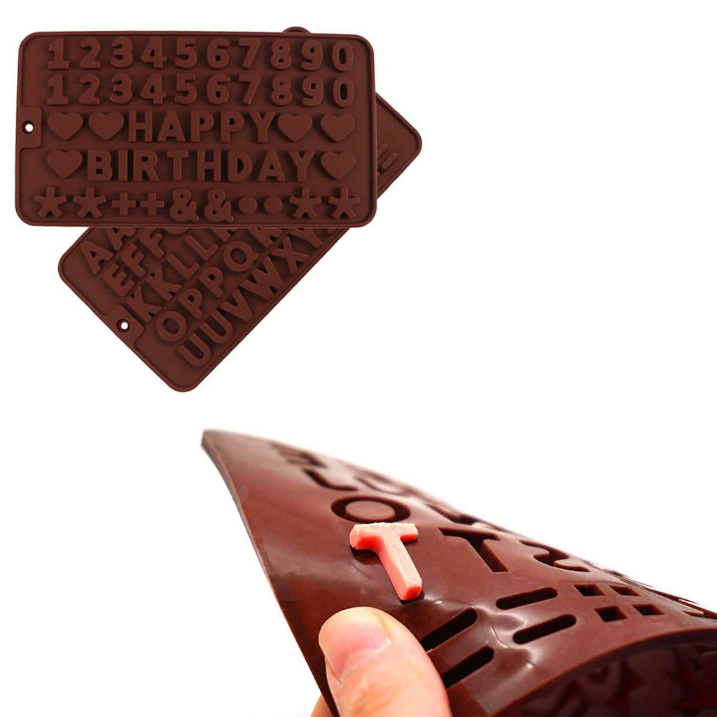 Lot de 2 : plateau en silicone pour décoration de chocolat et de glace