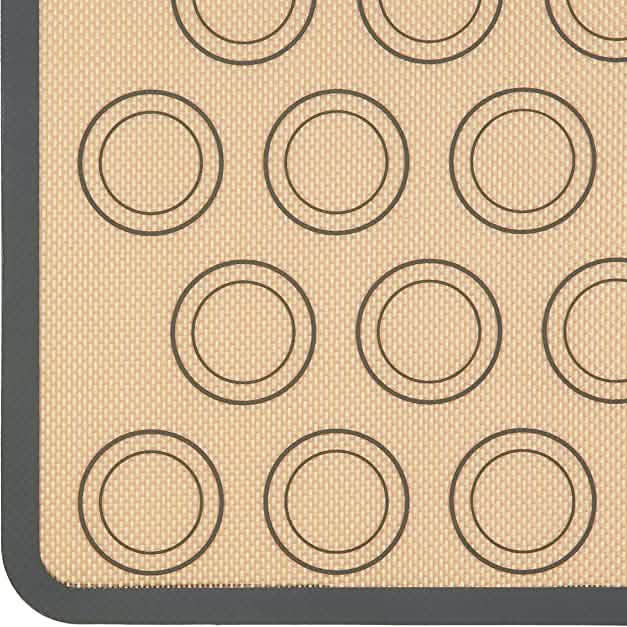 Lot de 2 : Tapis de cuisson en silicone antiadhésif pour macarons, de qualité alimentaire