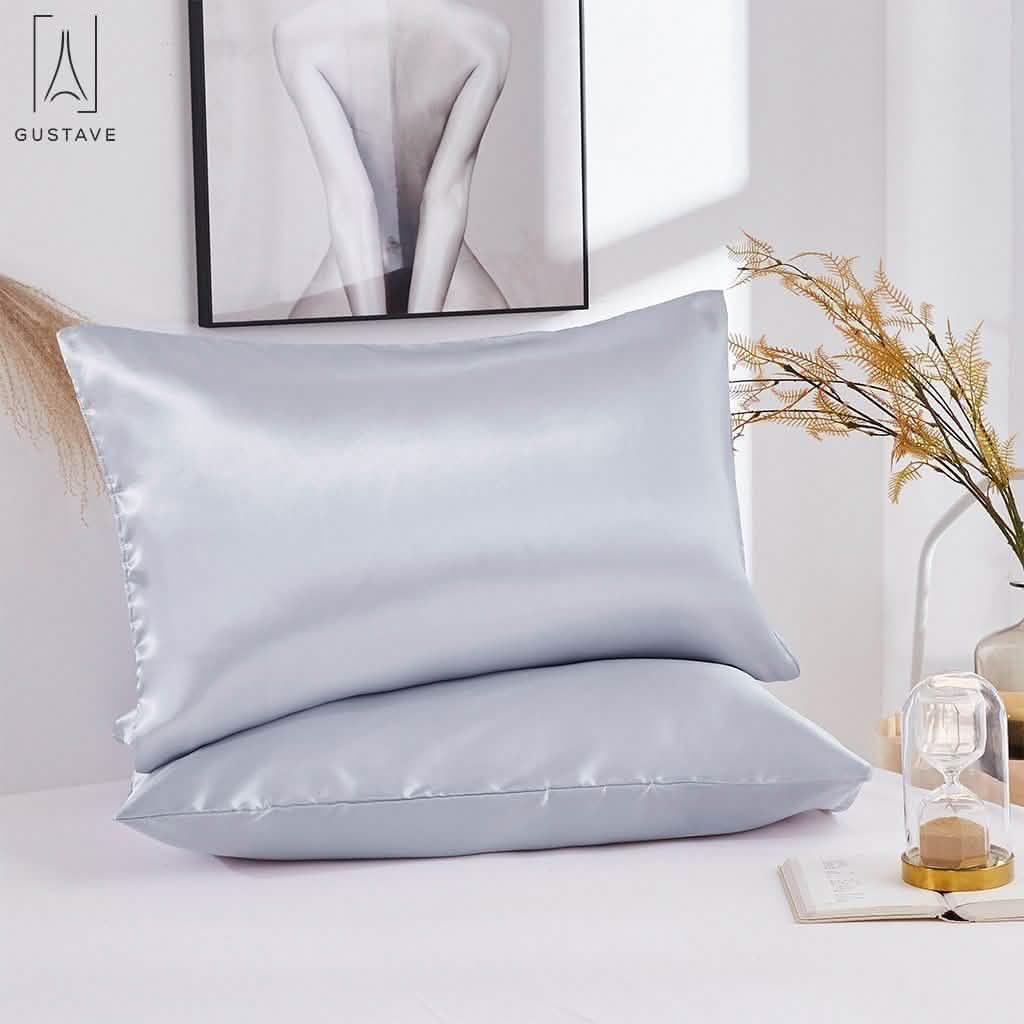 Lot de 2 : Taies d'oreiller en soie
