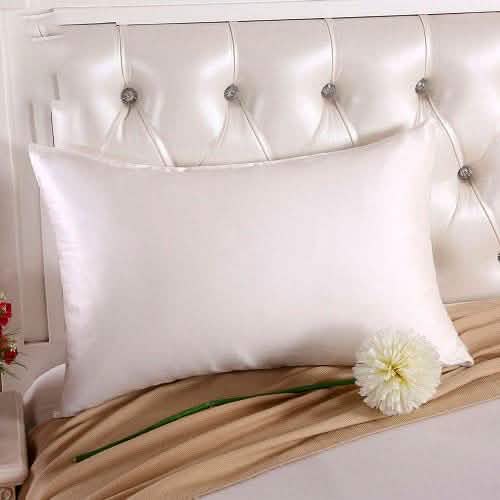 Lot de 2 : Taies d'oreiller en soie