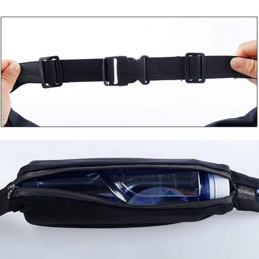 Lot de 2 : Ceinture de course ajustée avec poche fine