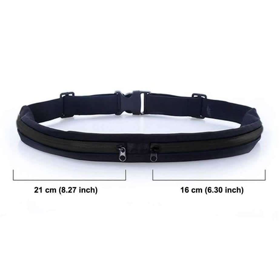 Lot de 2 : Ceinture de course ajustée avec poche fine