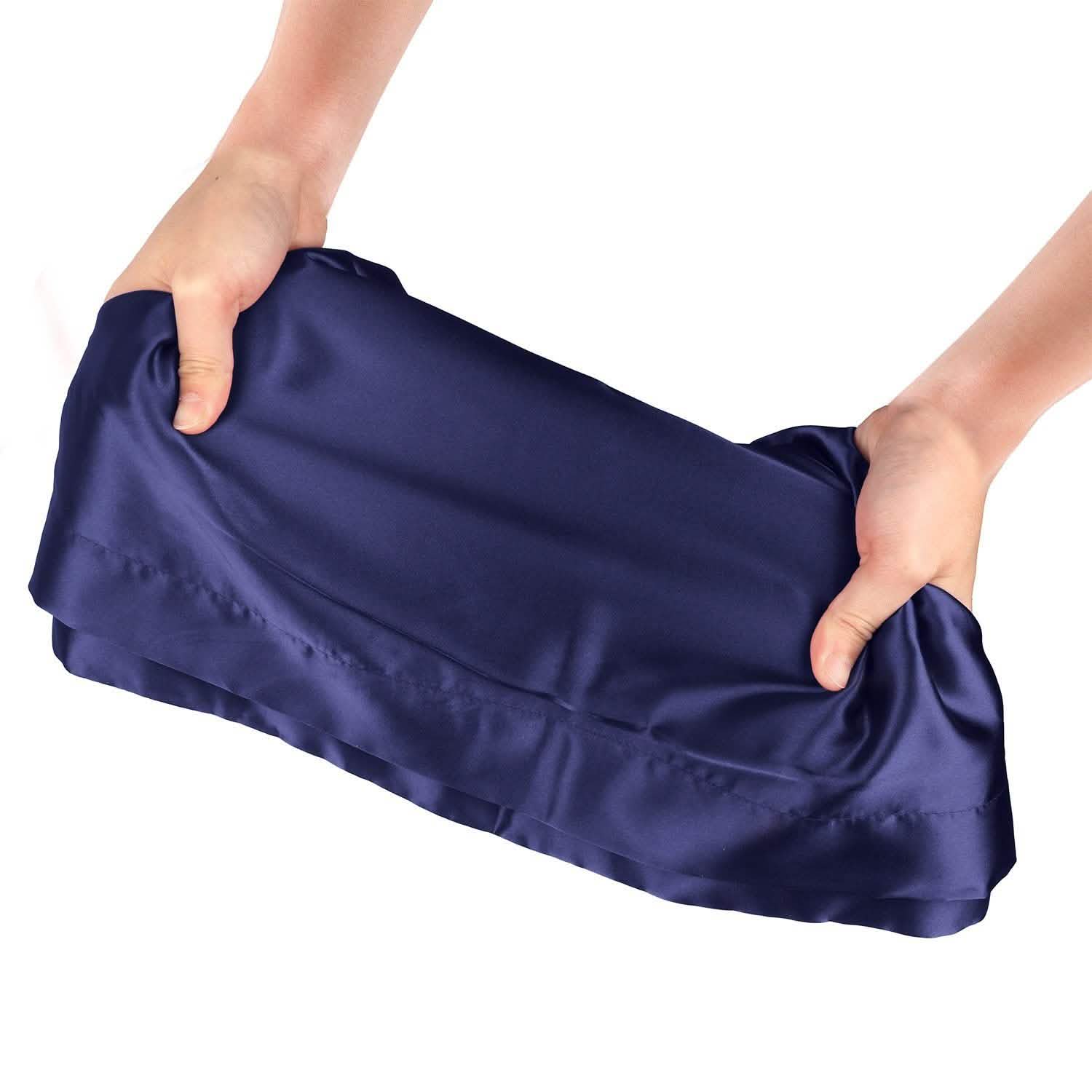 Lot de 2 : Taie d'oreiller douce en satin soyeux