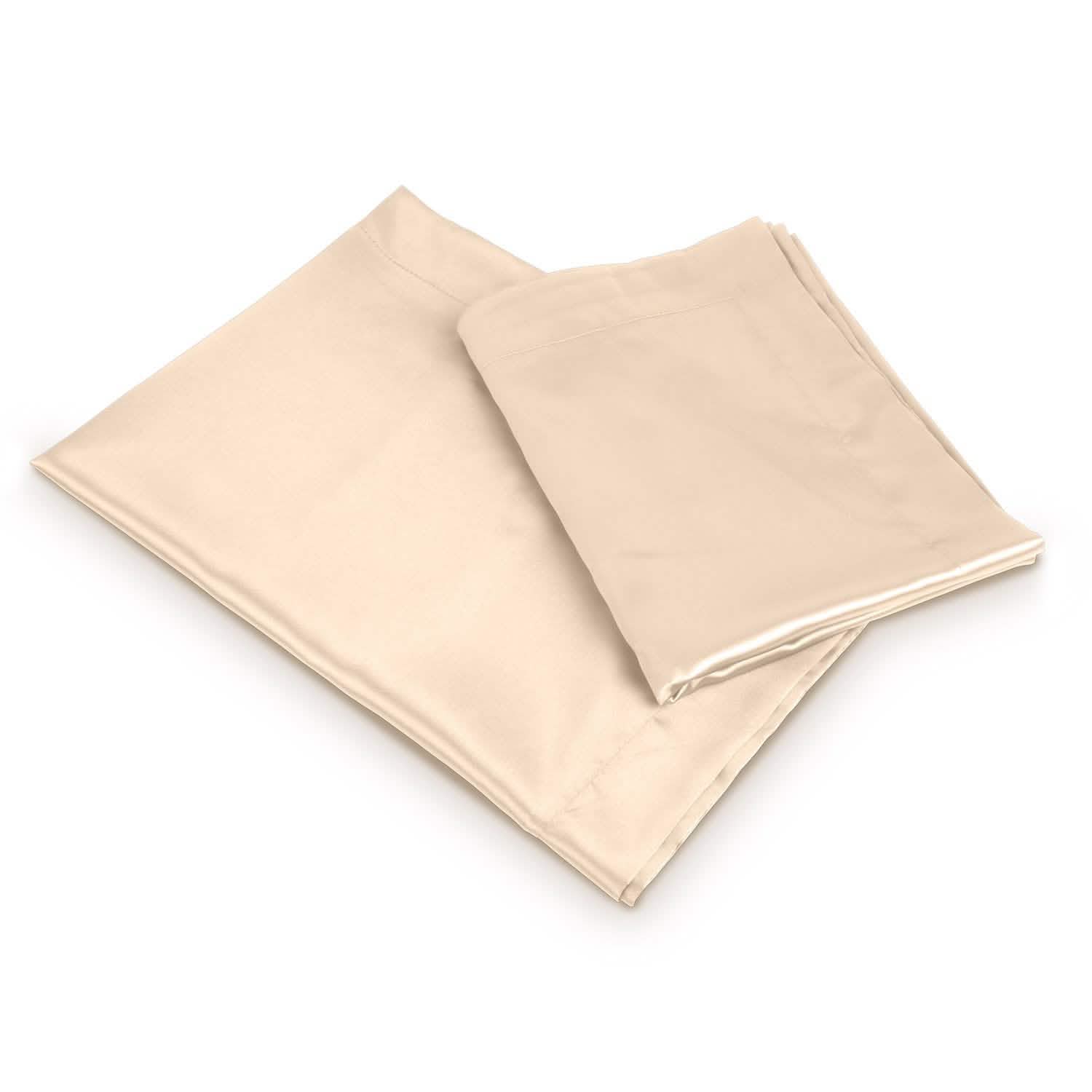 Lot de 2 : Taie d'oreiller douce en satin soyeux