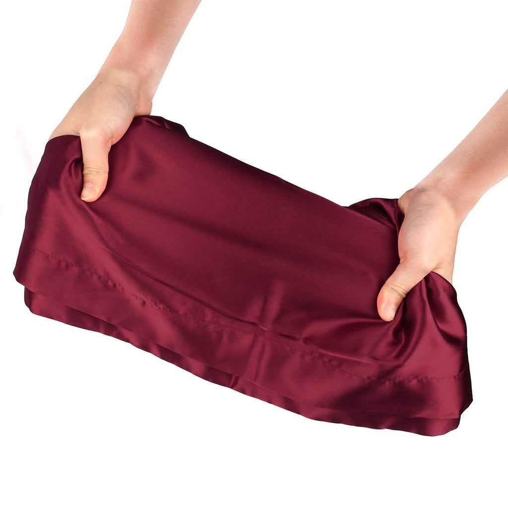 Lot de 2 : Taie d'oreiller douce en satin soyeux