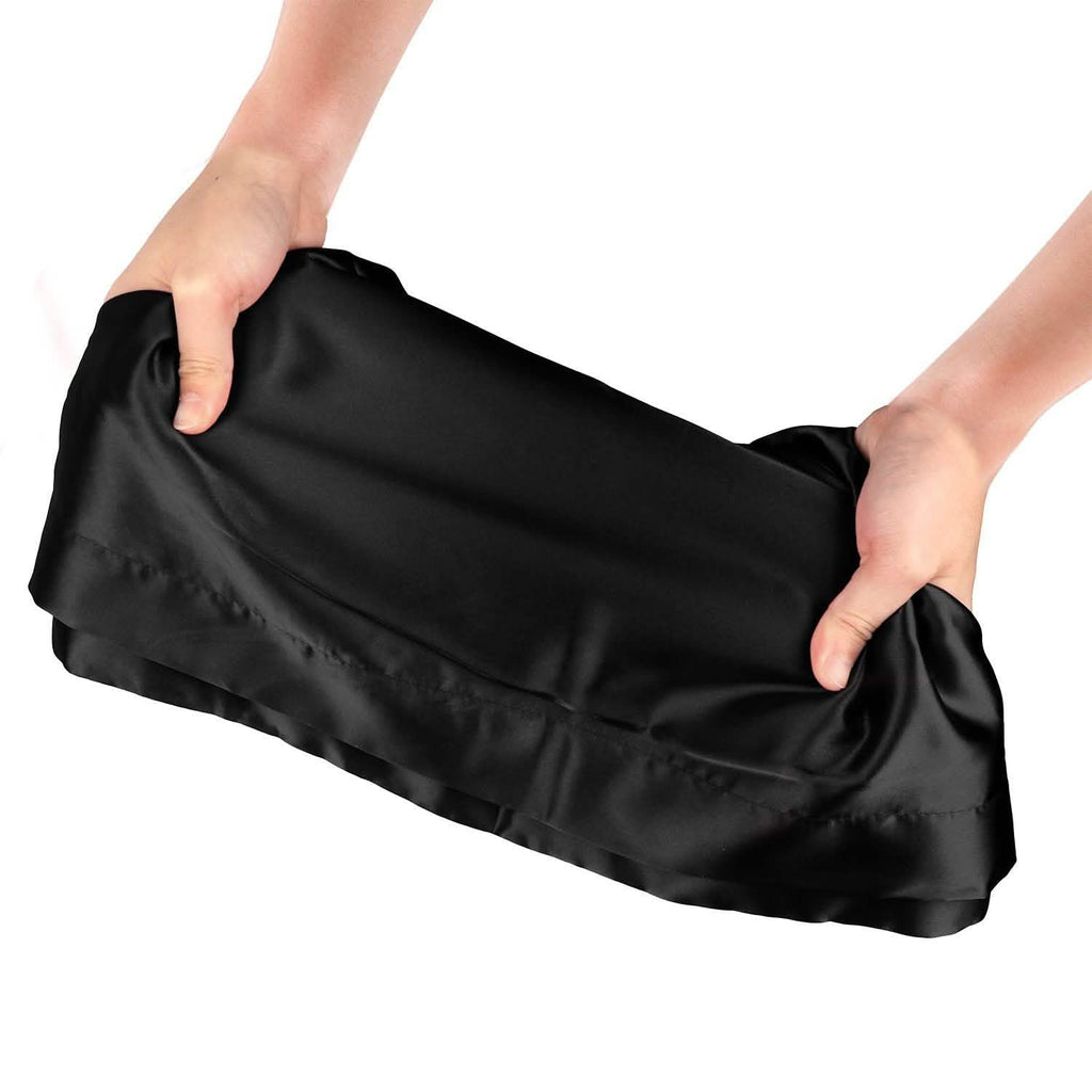 Lot de 2 : Taie d'oreiller douce en satin soyeux