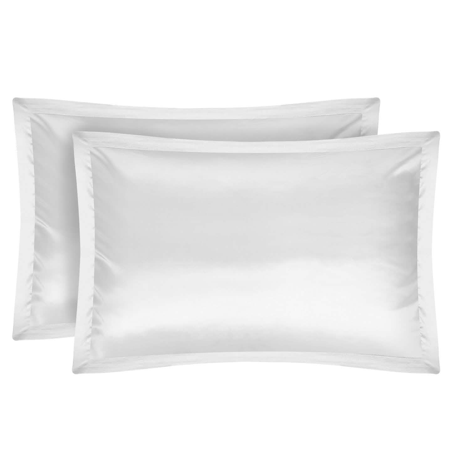 Lot de 2 : Taie d'oreiller douce en satin soyeux