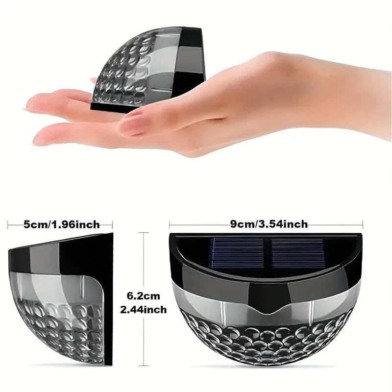 Paquet de 2 : Lampes solaires pour clôture, terrasse et mur