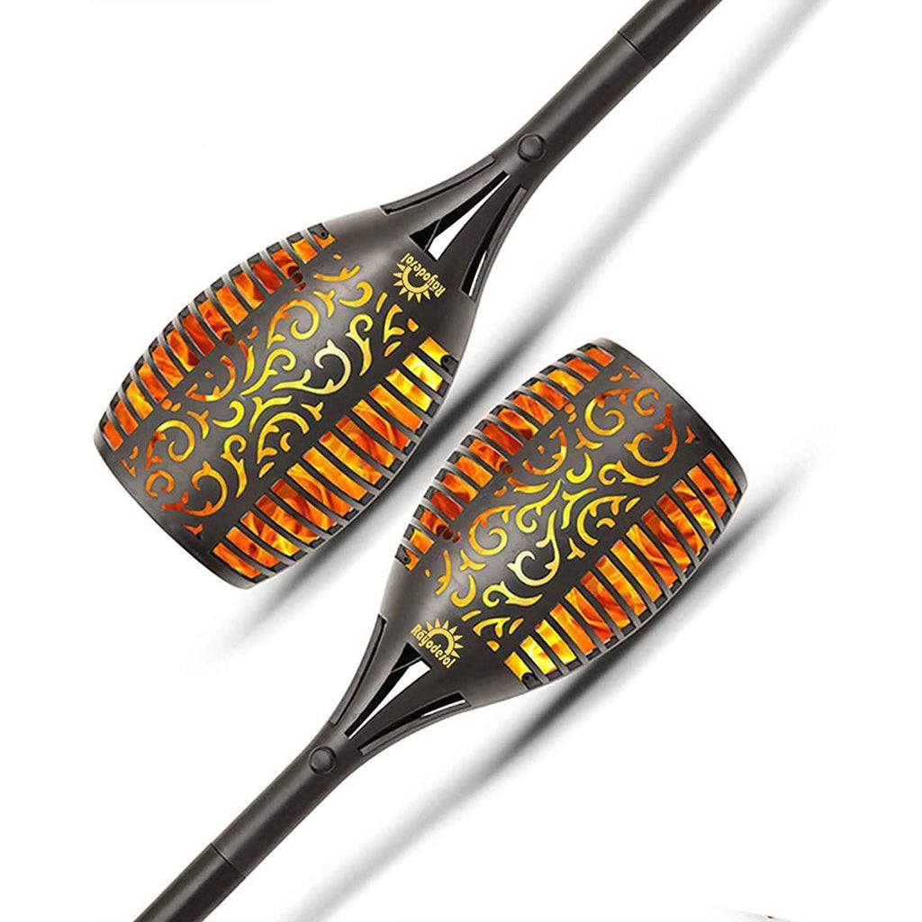 Lot de 2 : Lampes torches solaires d'extérieur