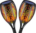 Lot de 2 : Lampes torches solaires d'extérieur