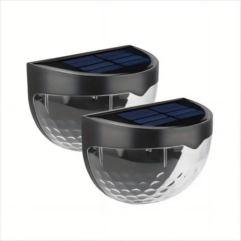 Lot de 2 : lampe solaire murale d'extérieur pour clôture