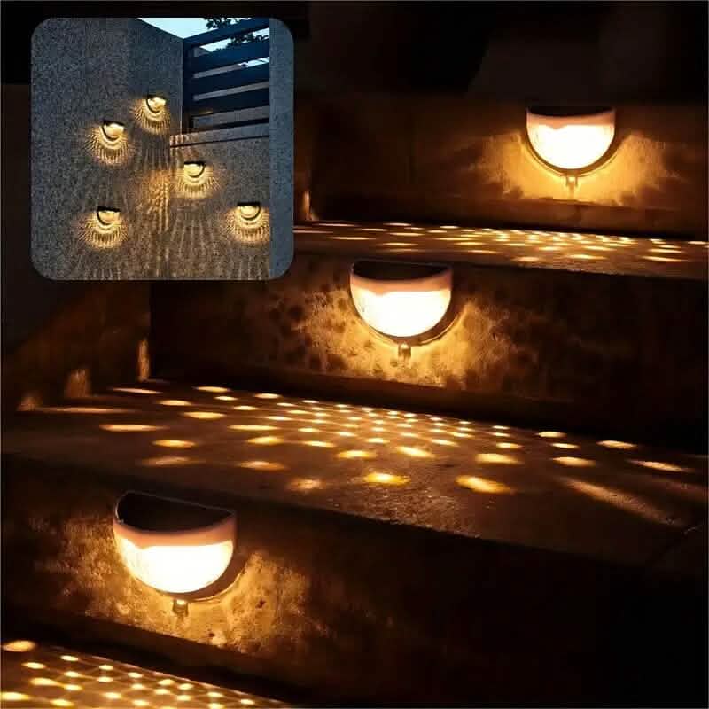 Lot de 2 : lampe solaire murale d'extérieur pour clôture