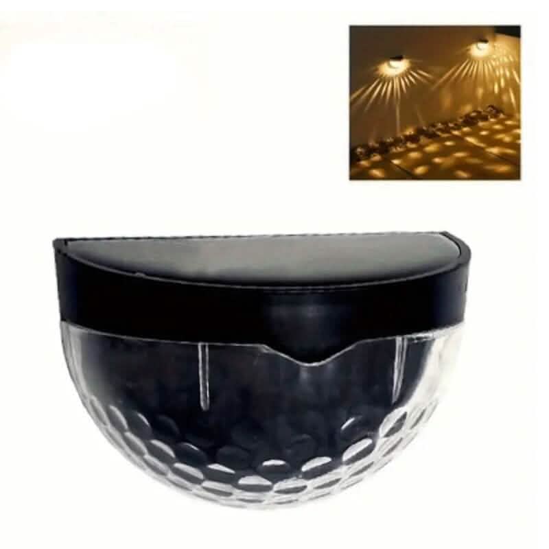 Lot de 2 : lampe solaire murale d'extérieur pour clôture
