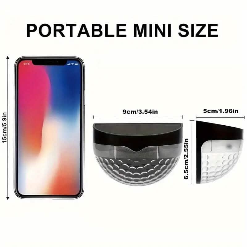 Lot de 2 : lampe solaire murale d'extérieur pour clôture