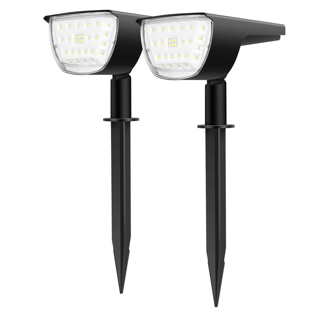 Lot de 2 : Spots solaires de jardin Solarek 32 LED