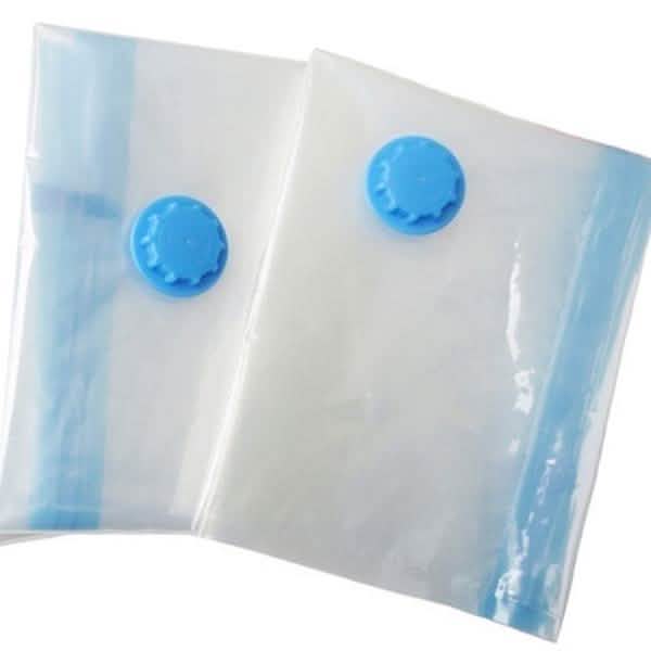 Lot de 2 : Sacs de rangement sous vide peu encombrants