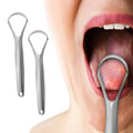 Lot de 2 : Nettoie-langue et gratte-langue en acier inoxydable