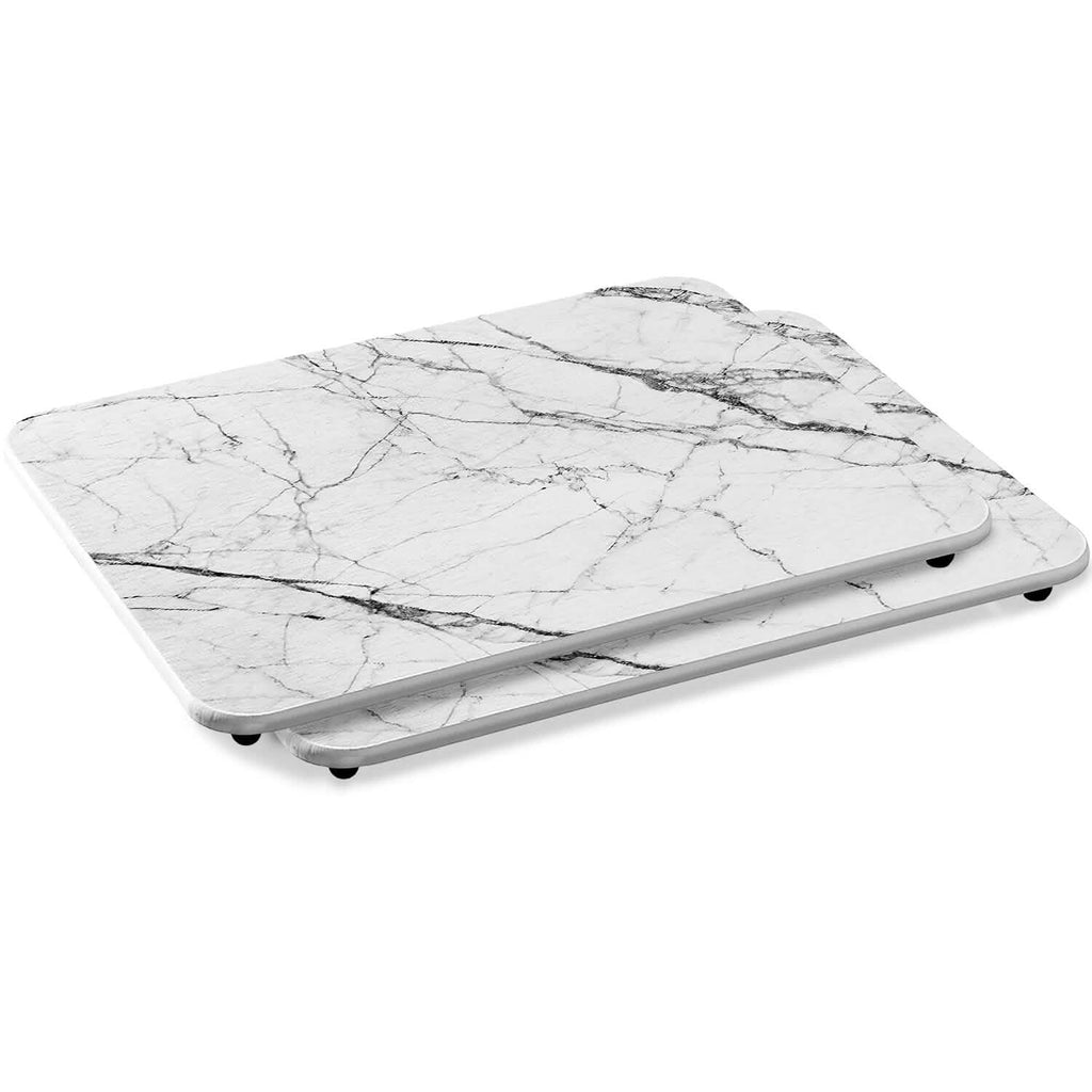 Lot de 2 : Tapis égouttoir en pierre de terre de diatomée en silicone