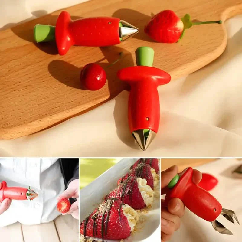 Lot de 2 : Équeuteur de fraises