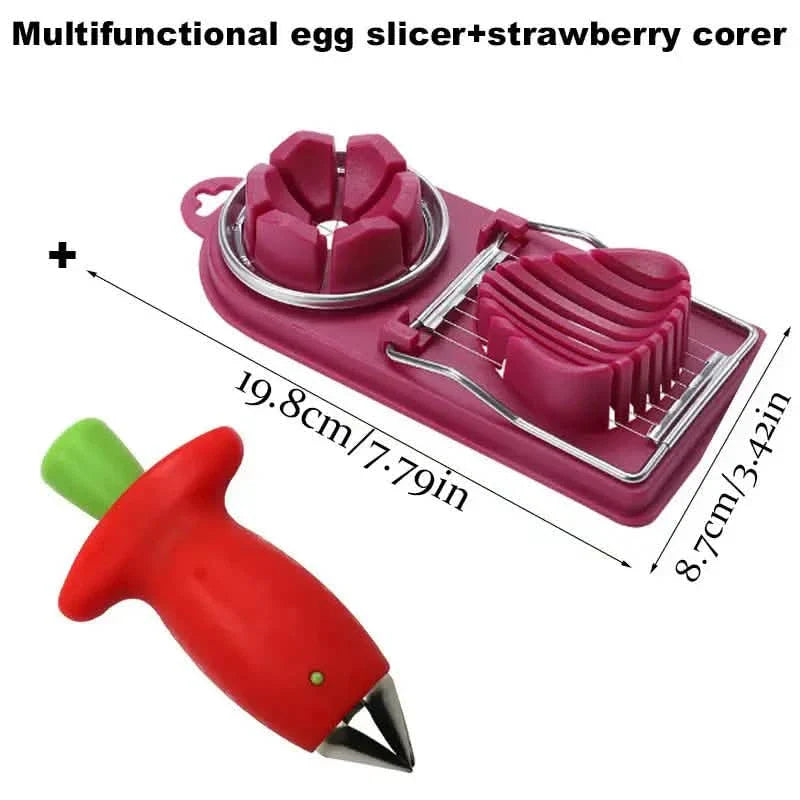 Lot de 2 : Équeuteur de fraises