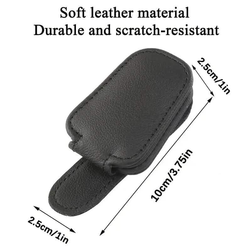 Lot de 2 : supports à lunettes pour pare-soleil de voiture